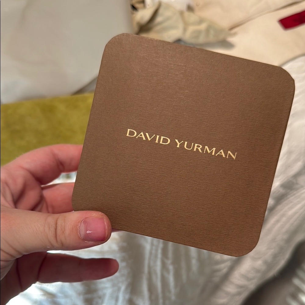 David Yurman Gold Lettered Brown Box